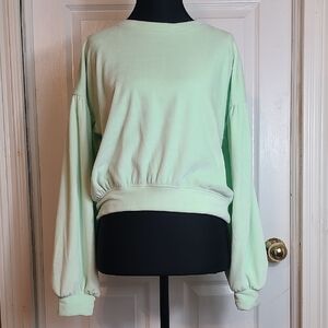 Plush Cropped Sweatshirt